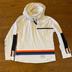 PE Nation oversized turtleneck sweatshirt